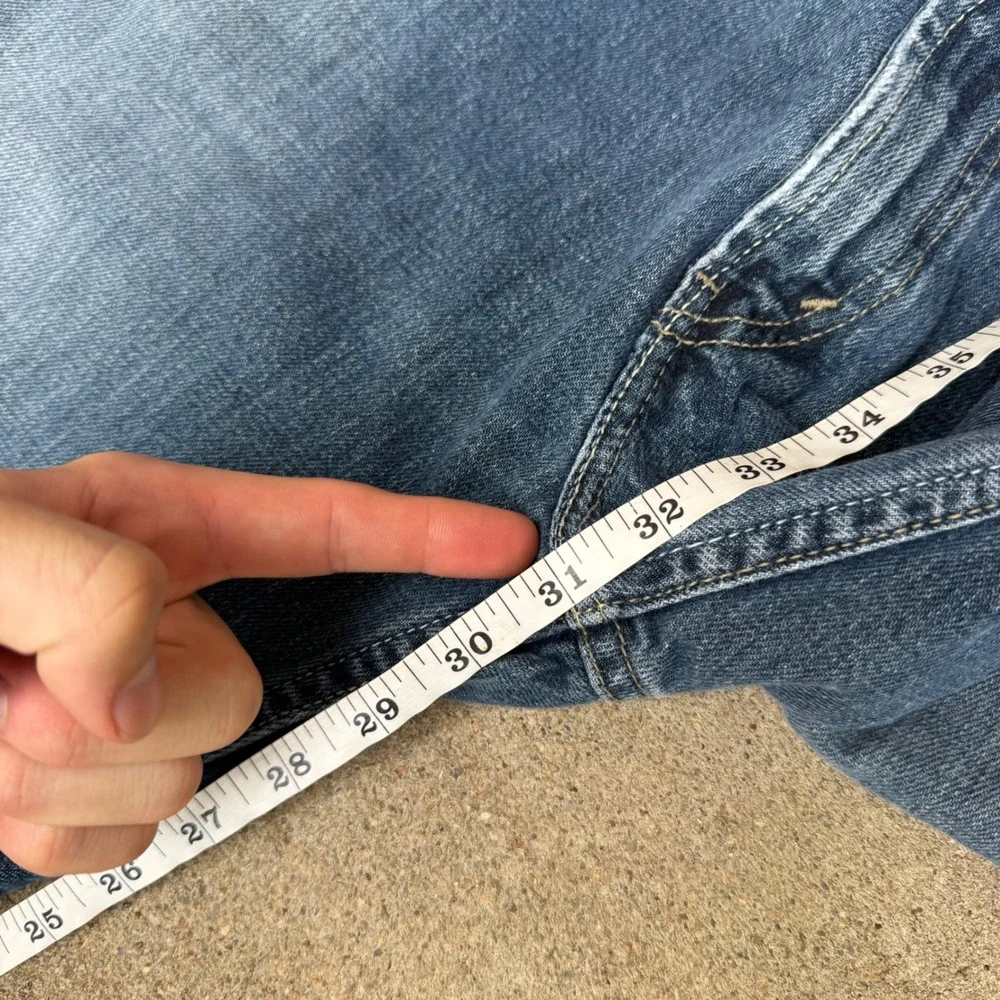 Levi's | 529 Low Rise Straight Jeans Y2K Blue Denim W40 L32 Baggy Streetwear